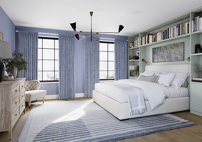 Willow Field, Indigo - Made to Measure Curtains - Image 7